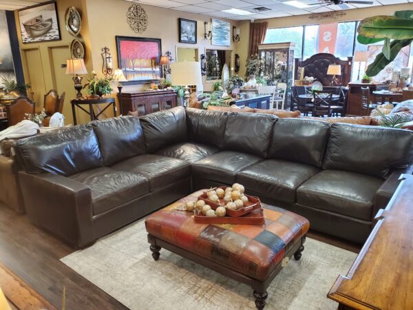 #8092 (SM2216) Leather Sectional by USA Premium Leather