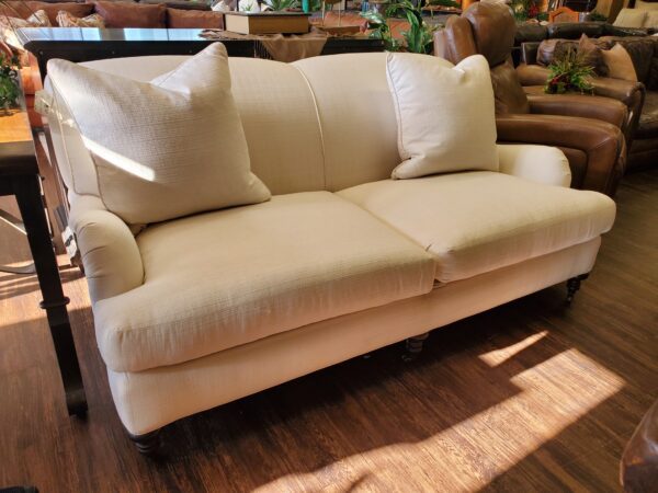 #8127 (CH2014) Cream Linen Loveseat by Lee Industries