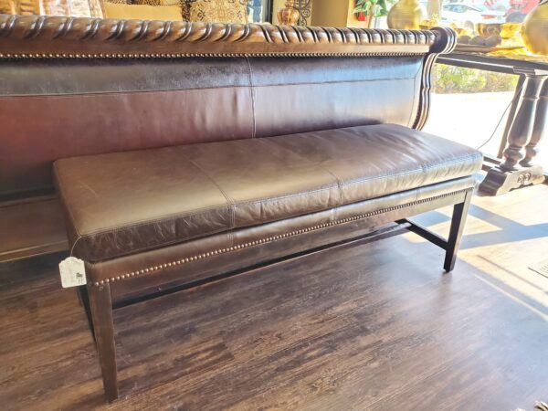 #8135 (SH2022) Leather Bench by Bernhardt