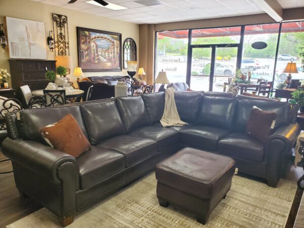 #8193 (SH2305) Leather Sectional